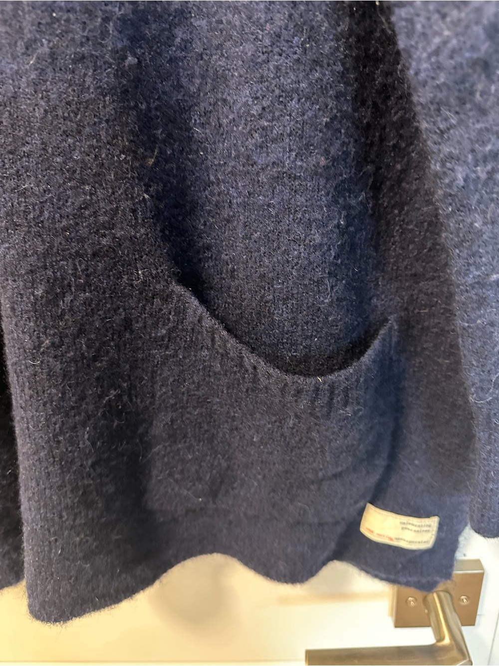 Odd Molly 1/4 Zip Mock Neck Oversized Drop Shoulder Sweater Navy SZ 1 (S) - Picture 4 of 6